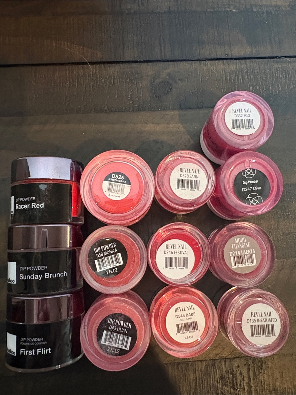 Pink & Red Dip Powder Set - Multi-Pack - Picture 2 of 2